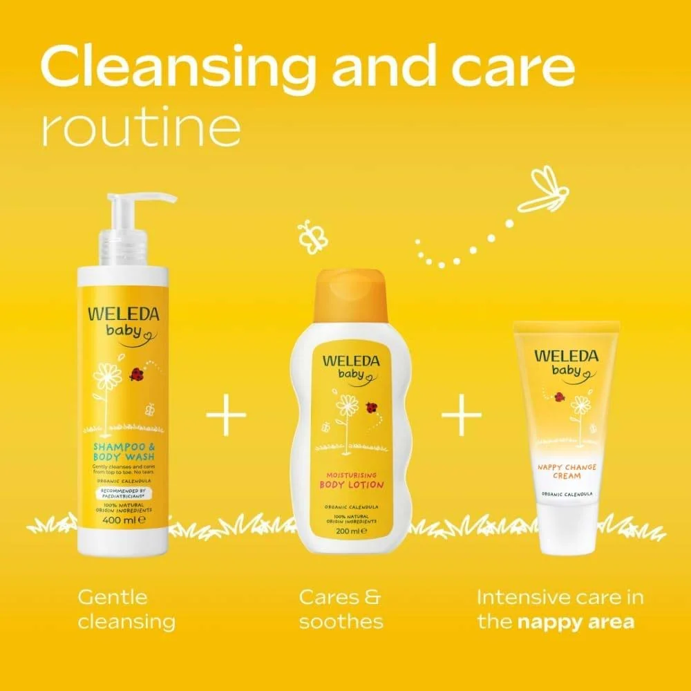 Weleda Baby Calendula Shampoo & Body Wash 200ml - Image 4