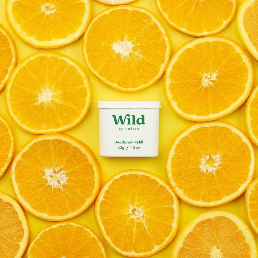Wild Natural Deodorant Orange & Neroli Refill 40g - Image 2