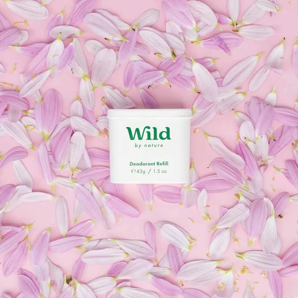 Wild Natural Deodorant Starter Pack Pink Case With Jasmine & Mandarin Blossom Deodorant - Image 5