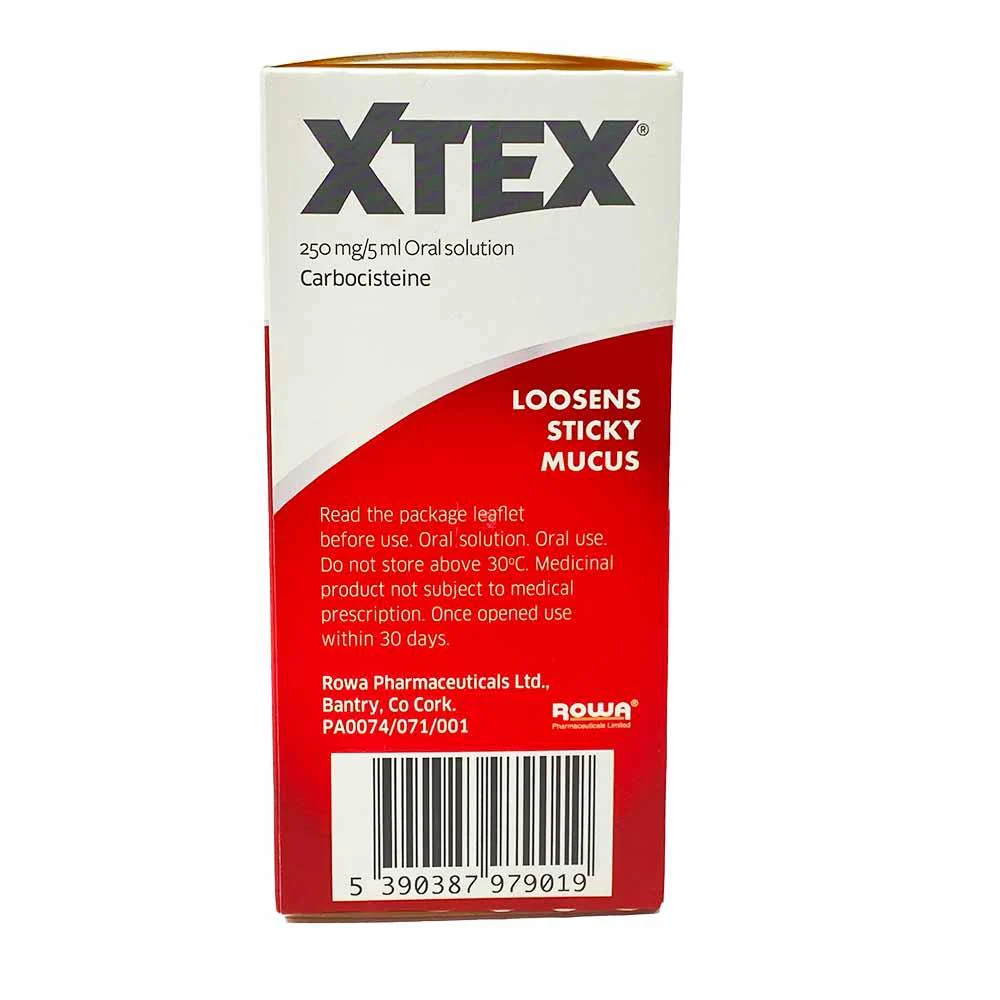 Xtex Carbocisteine 250mg/5ml Oral Solution Sugar Free 200ml - Image 4