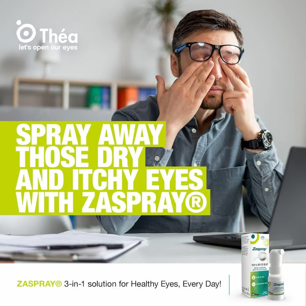 Zaspray Itchy & Dry Eye Relief Spray 10ml - Image 3
