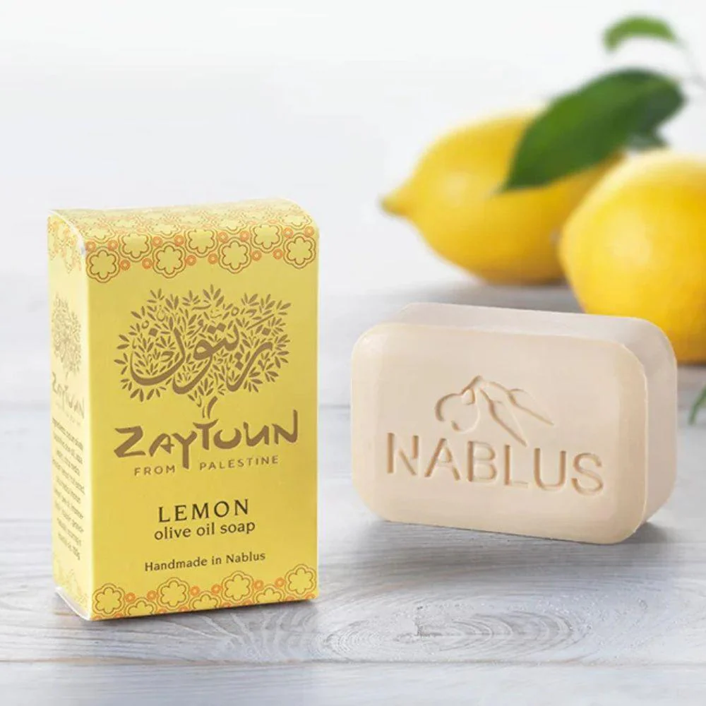 Zaytoun Lemon Olive Soap 100g - Image 2