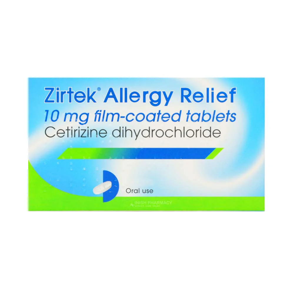 Zirtek Cetirizine 10mg Film Coated Tablets