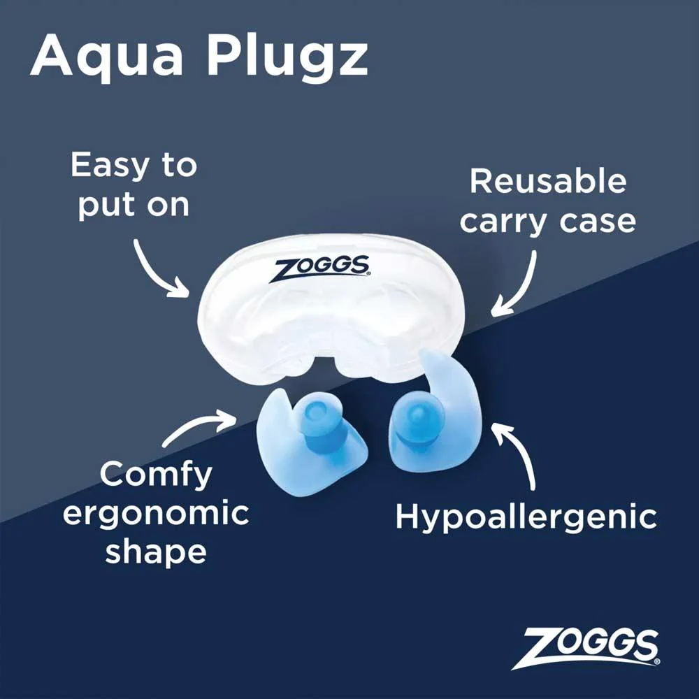 Zoggs Aqua Plugz Blue - Adult - Image 3