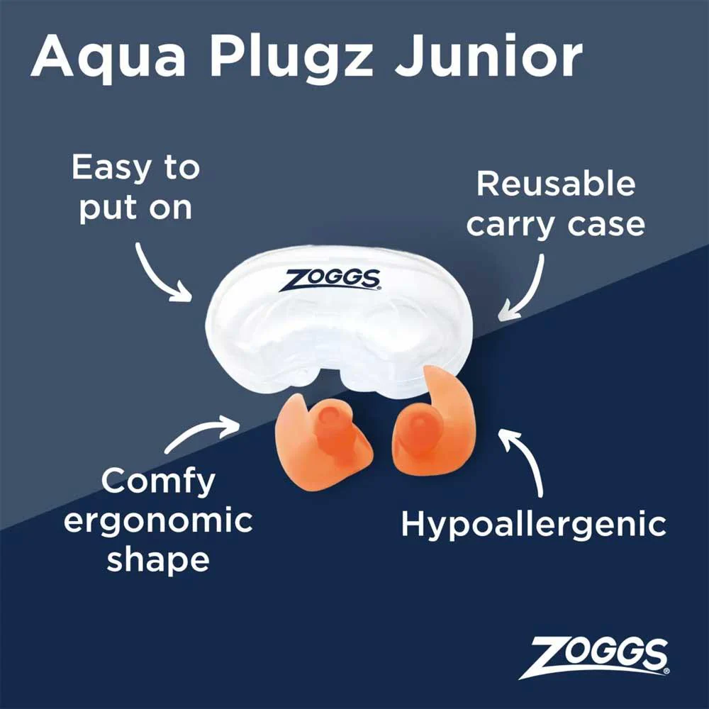 Zoggs Aqua Plugz - Junior Orange - Image 3
